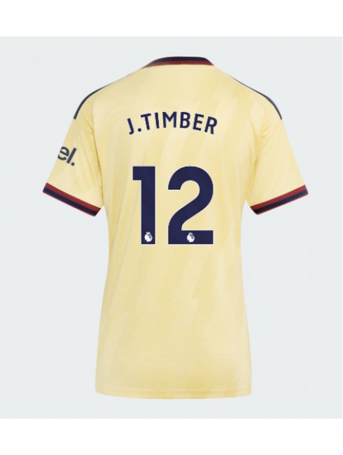 Arsenal Jurrien Timber #12 Ausweichtrikot für Frauen 2026-27 Kurzarm Arsenal Jurrien Timber #12 Ausweichtrikot für Frauen 2026-27 Kurzarm